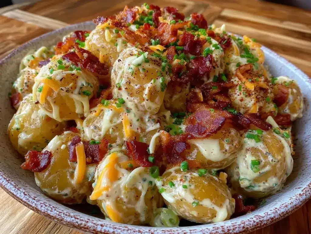 loaded baked potato salad - featured image