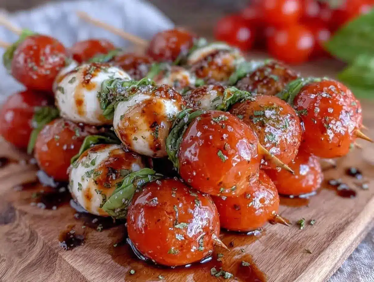 mini caprese skewers preparation steps