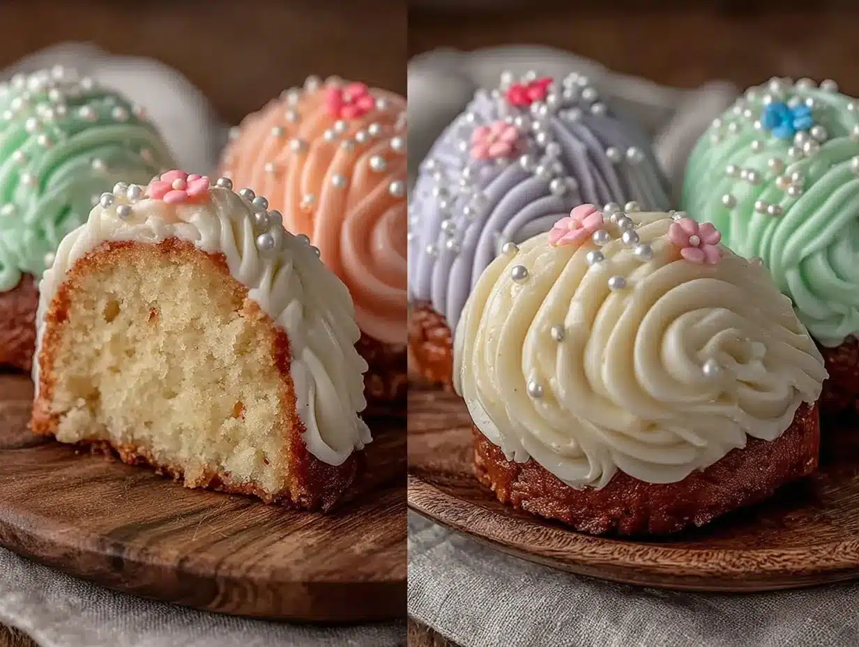 mini Easter egg cakes preparation steps