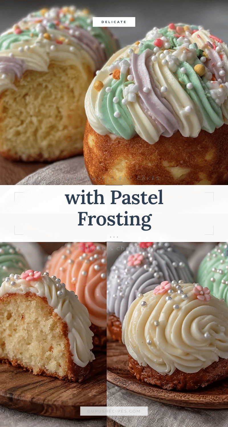 mini Easter egg cakes recipe