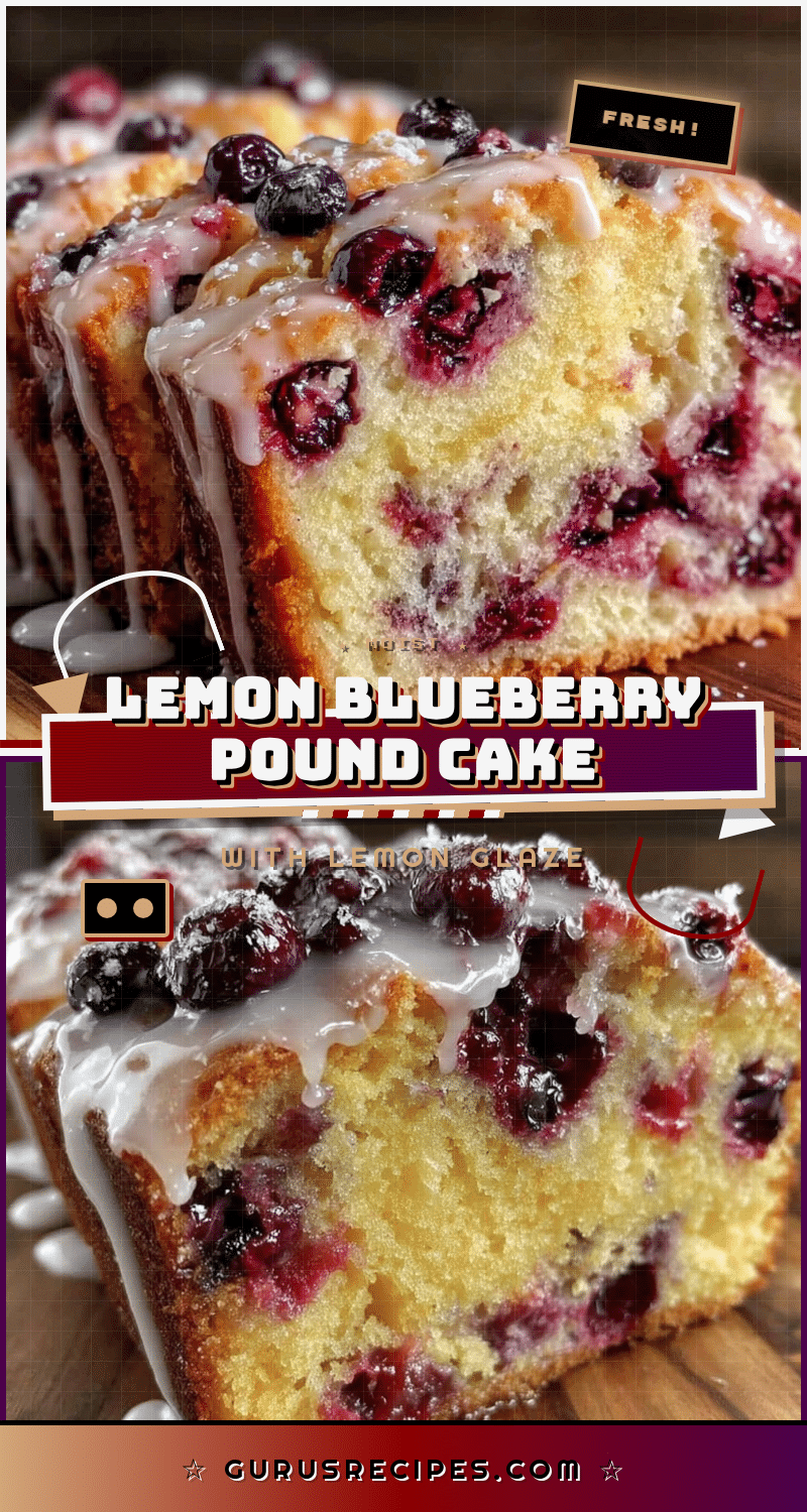 moist lemon blueberry pound cake recipe