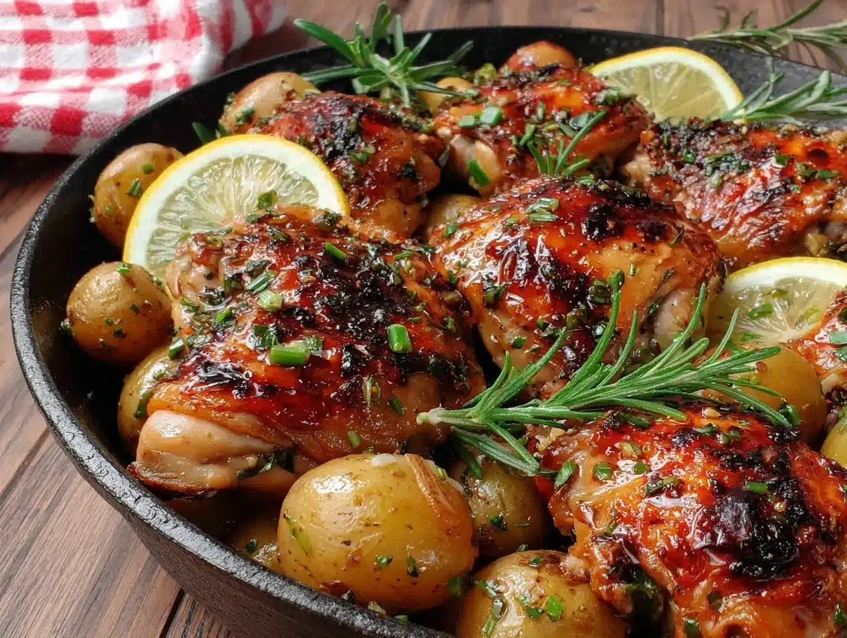 one-pan lemon herb spring chicken preparation steps