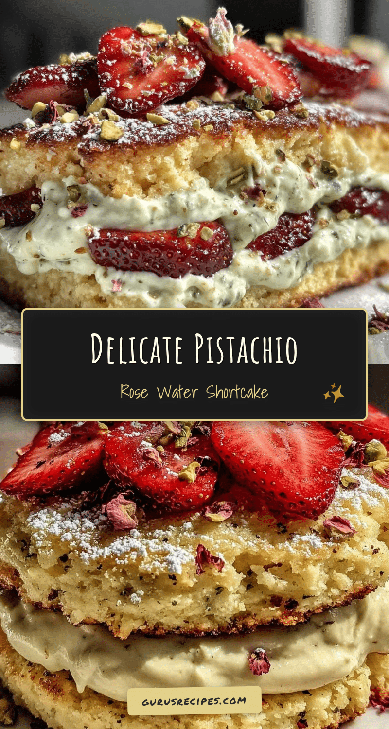 pistachio rose water shortcake recipe