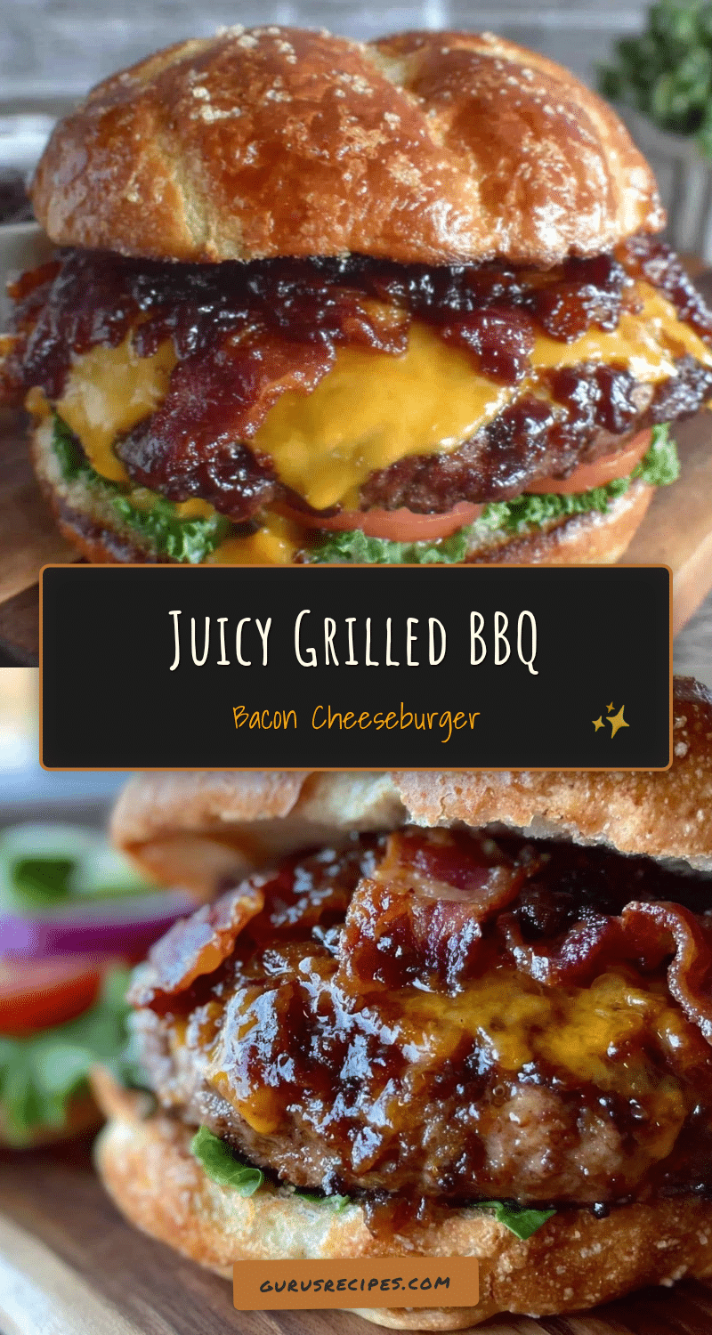 savory grilled bbq bacon cheeseburger recipe