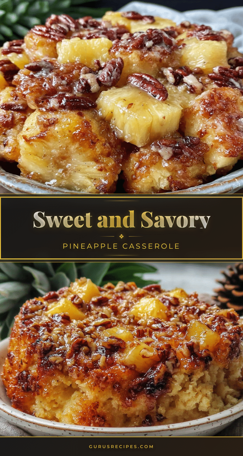 savory pineapple casserole recipe
