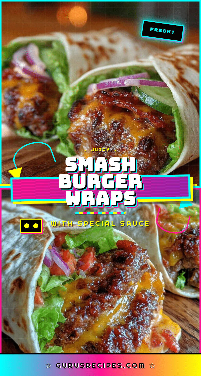 savory smash burger wraps recipe