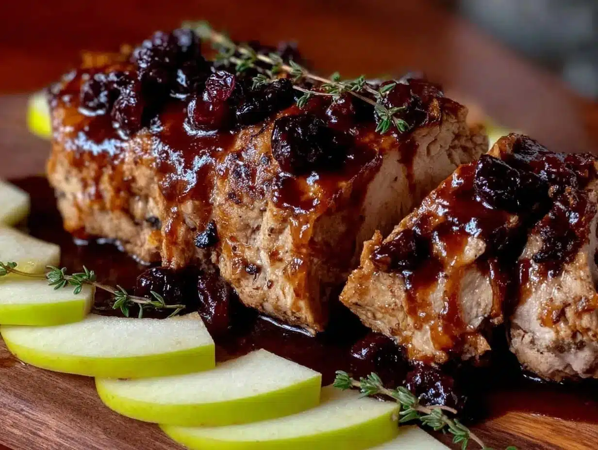 slow cooker apple butter pork tenderloin preparation steps