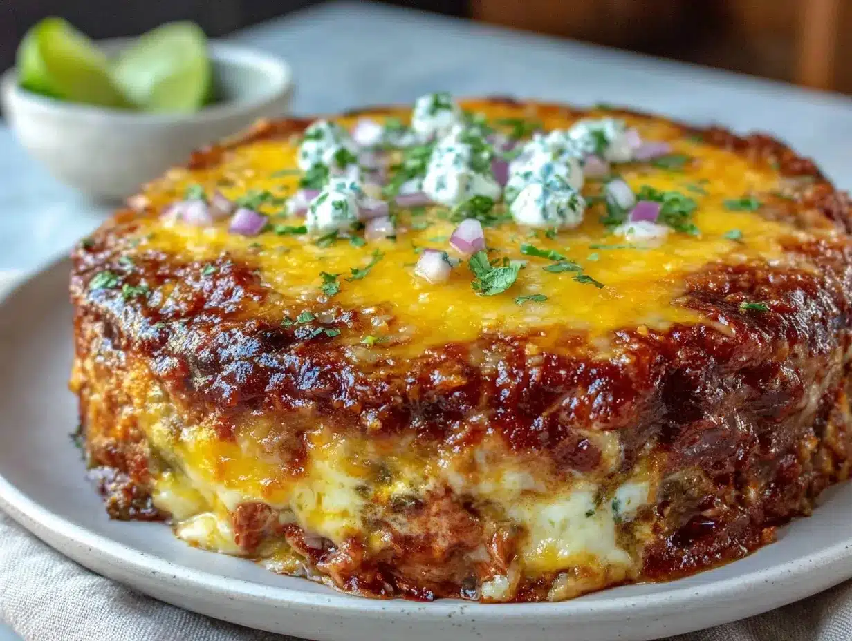 slow cooker chicken enchilada casserole preparation steps