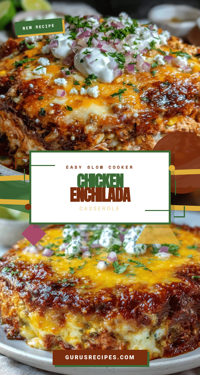 slow cooker chicken enchilada casserole recipe