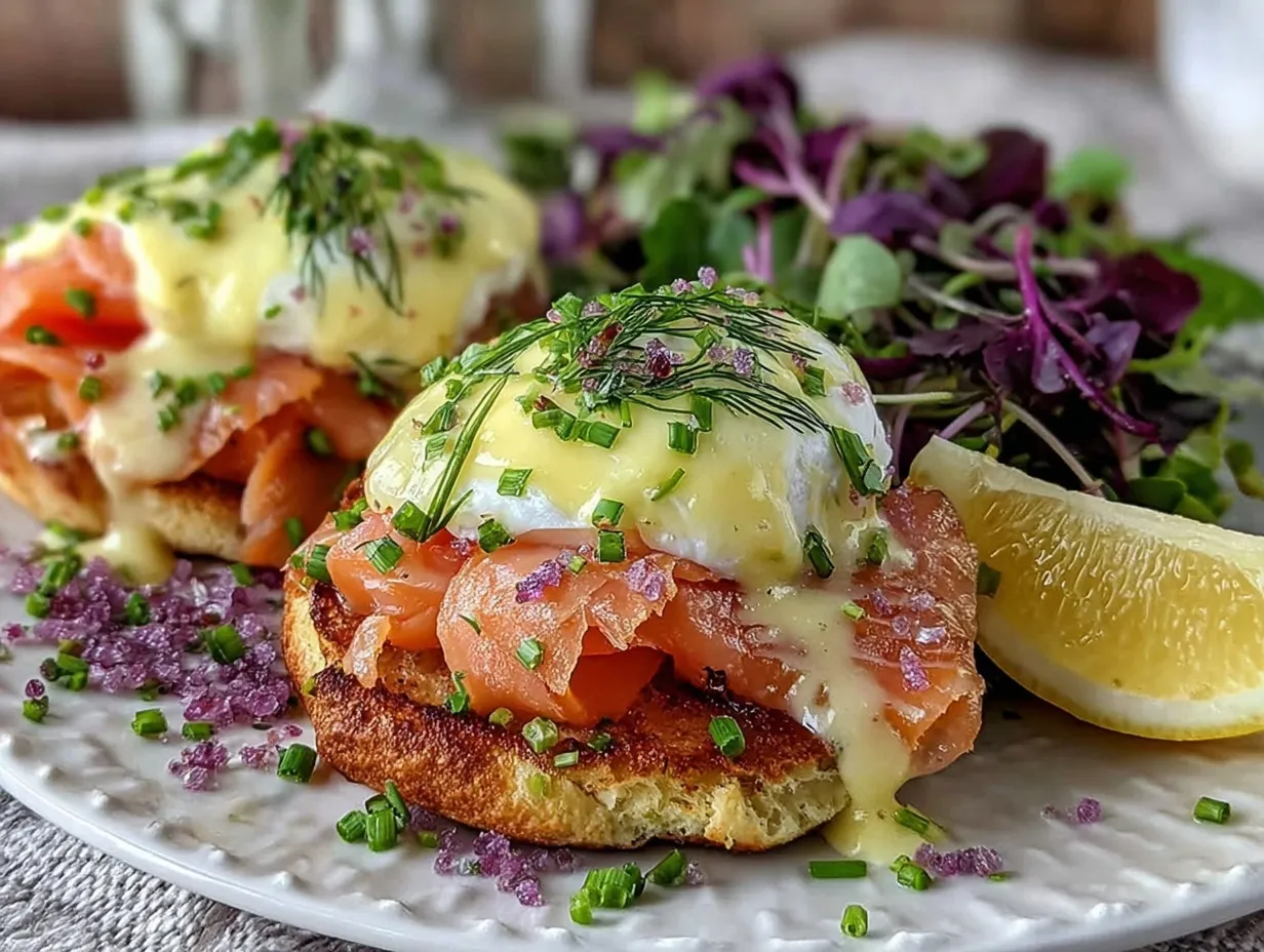 smoked salmon eggs benedict preparation steps