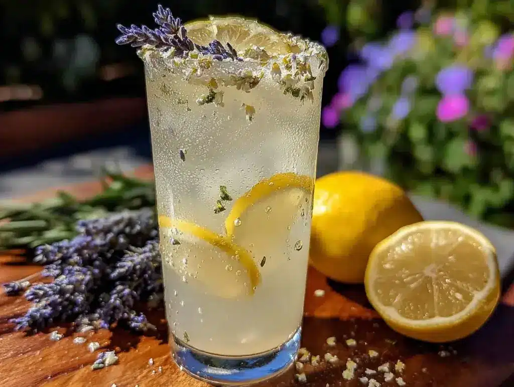 sparkling lavender elderflower spritz - featured image