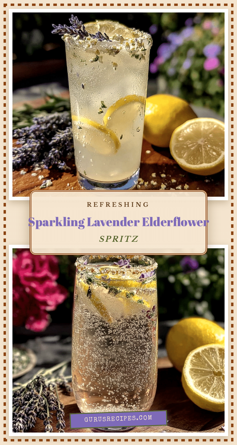 sparkling lavender elderflower spritz recipe