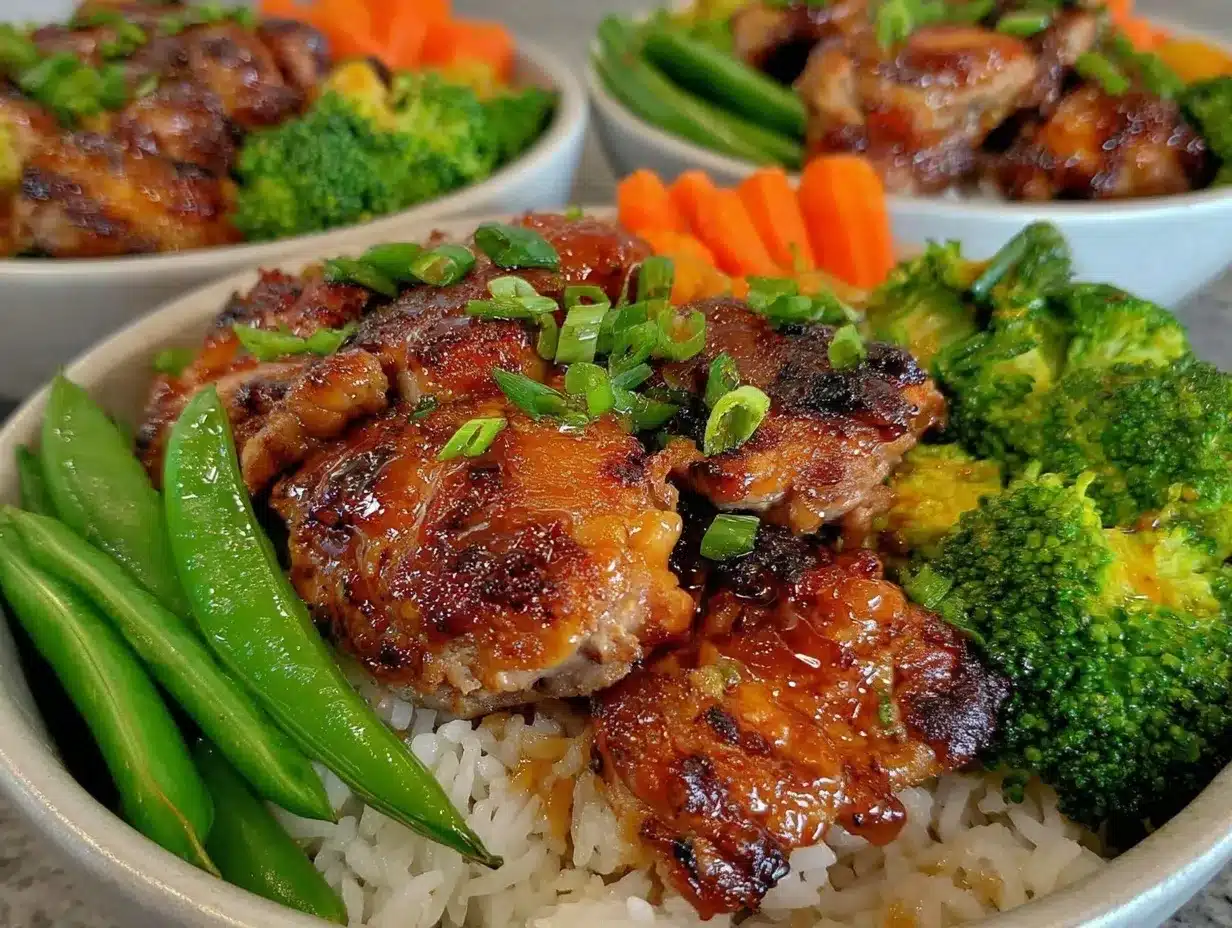 teriyaki chicken meal prep bowls preparation steps