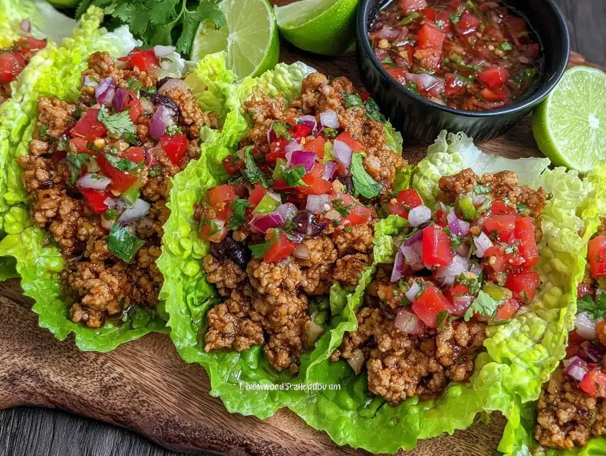 turkey taco lettuce wraps preparation steps