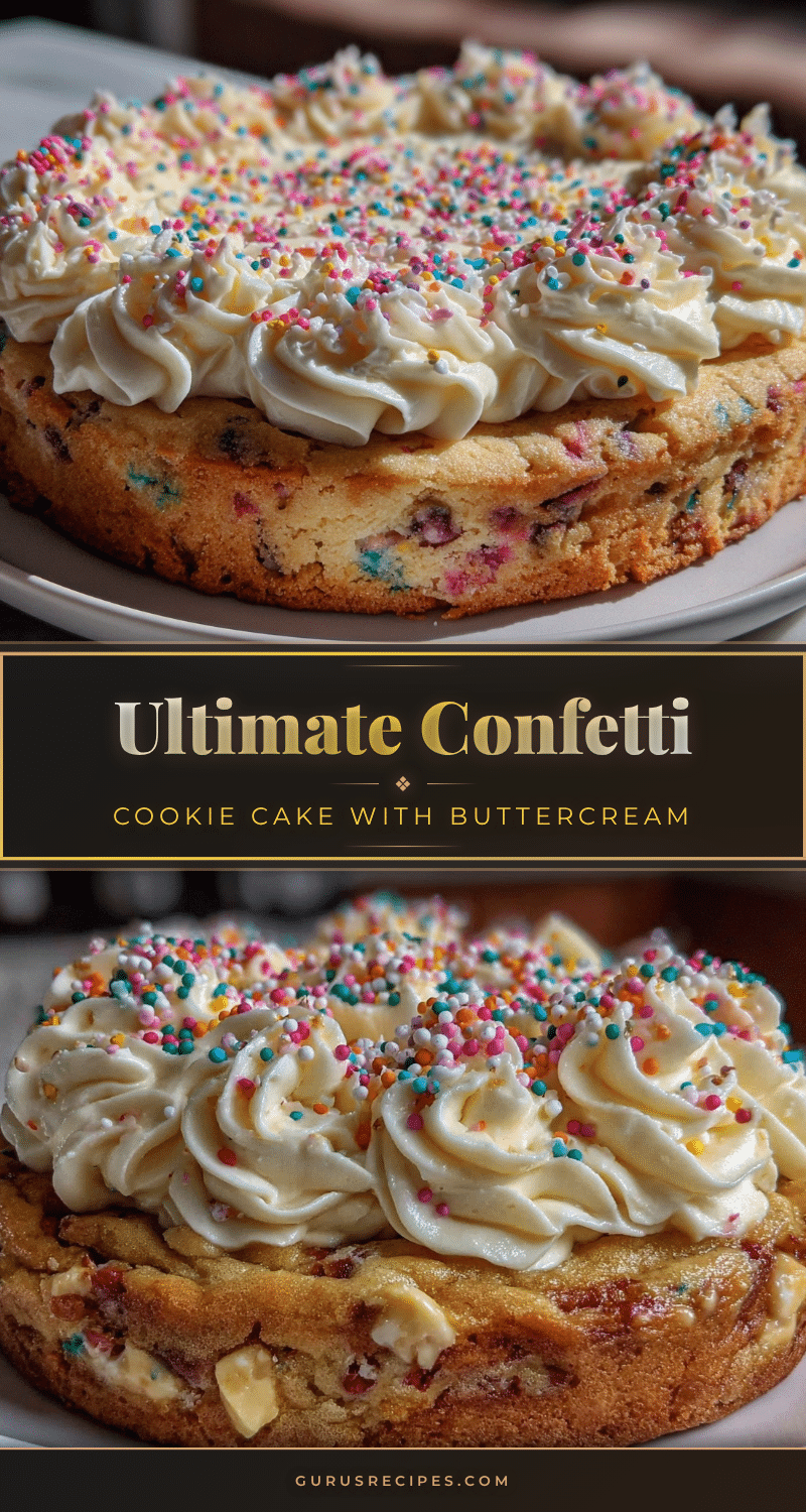 ultimate confetti cookie cake recipe