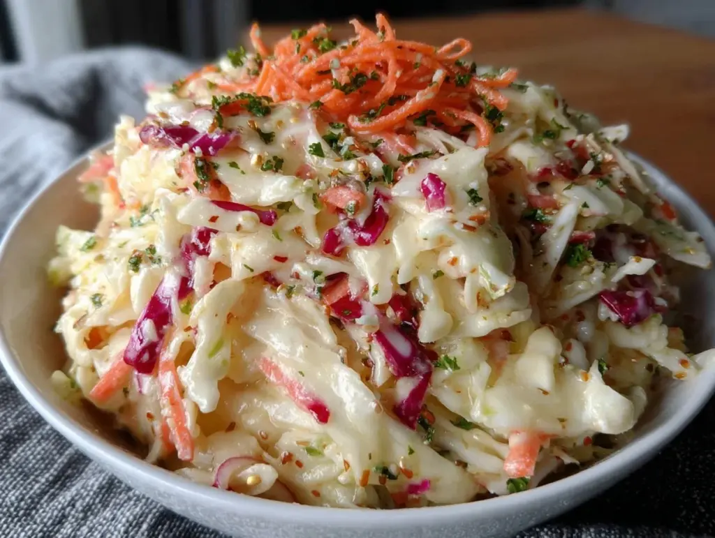 vinegar based coleslaw - featured image