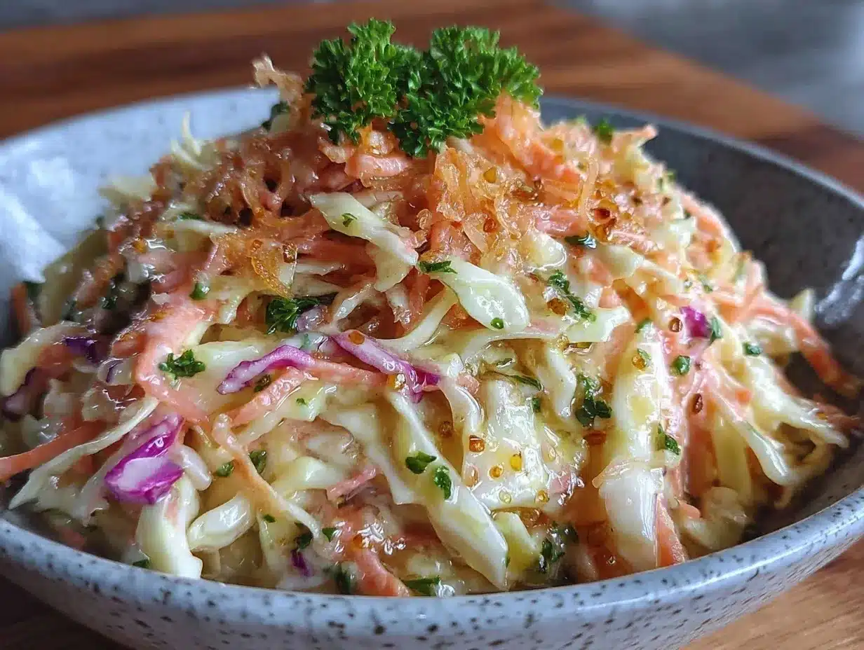 vinegar based coleslaw preparation steps