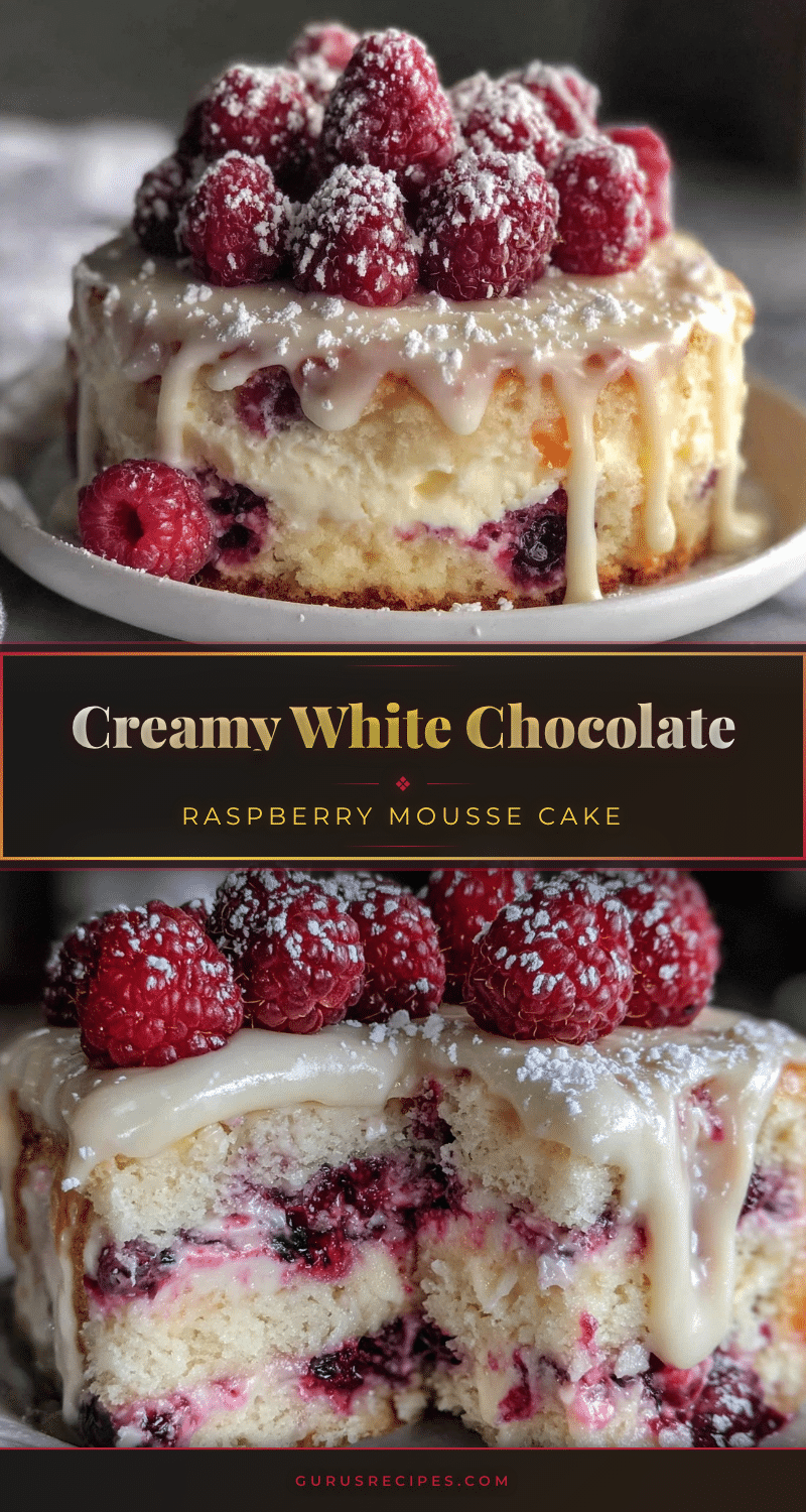 white chocolate raspberry mousse cake recipe
