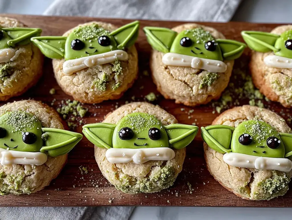 Baby Yoda Matcha Sugar Cookies - featured image
