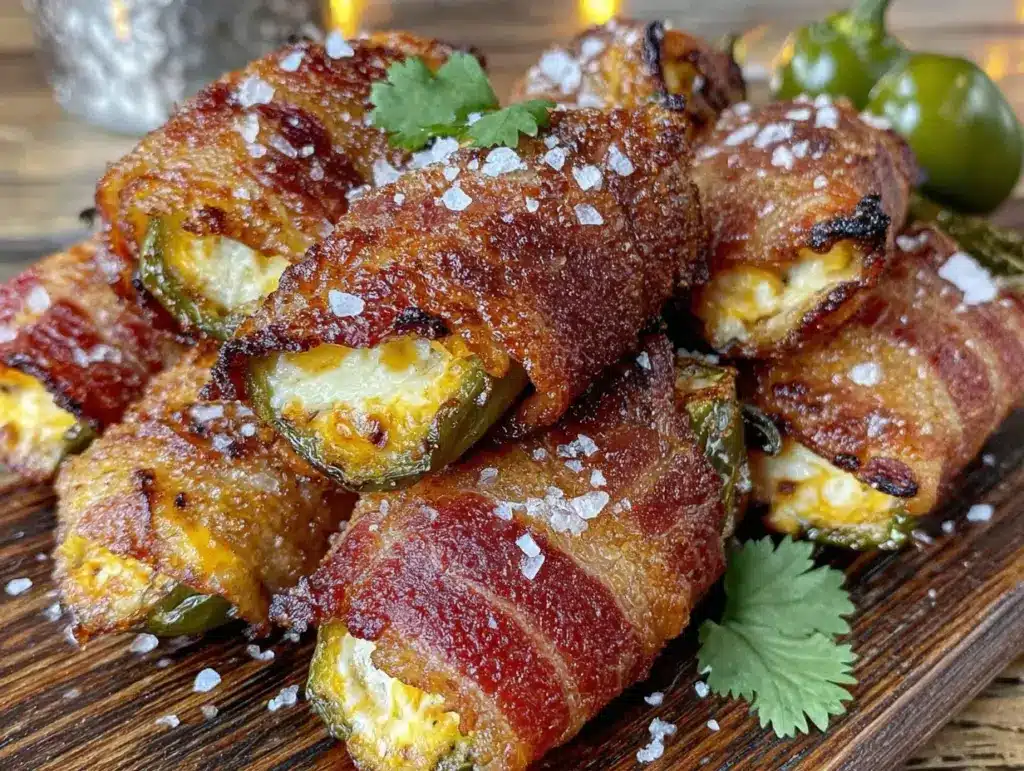 bacon wrapped jalapeño poppers - featured image
