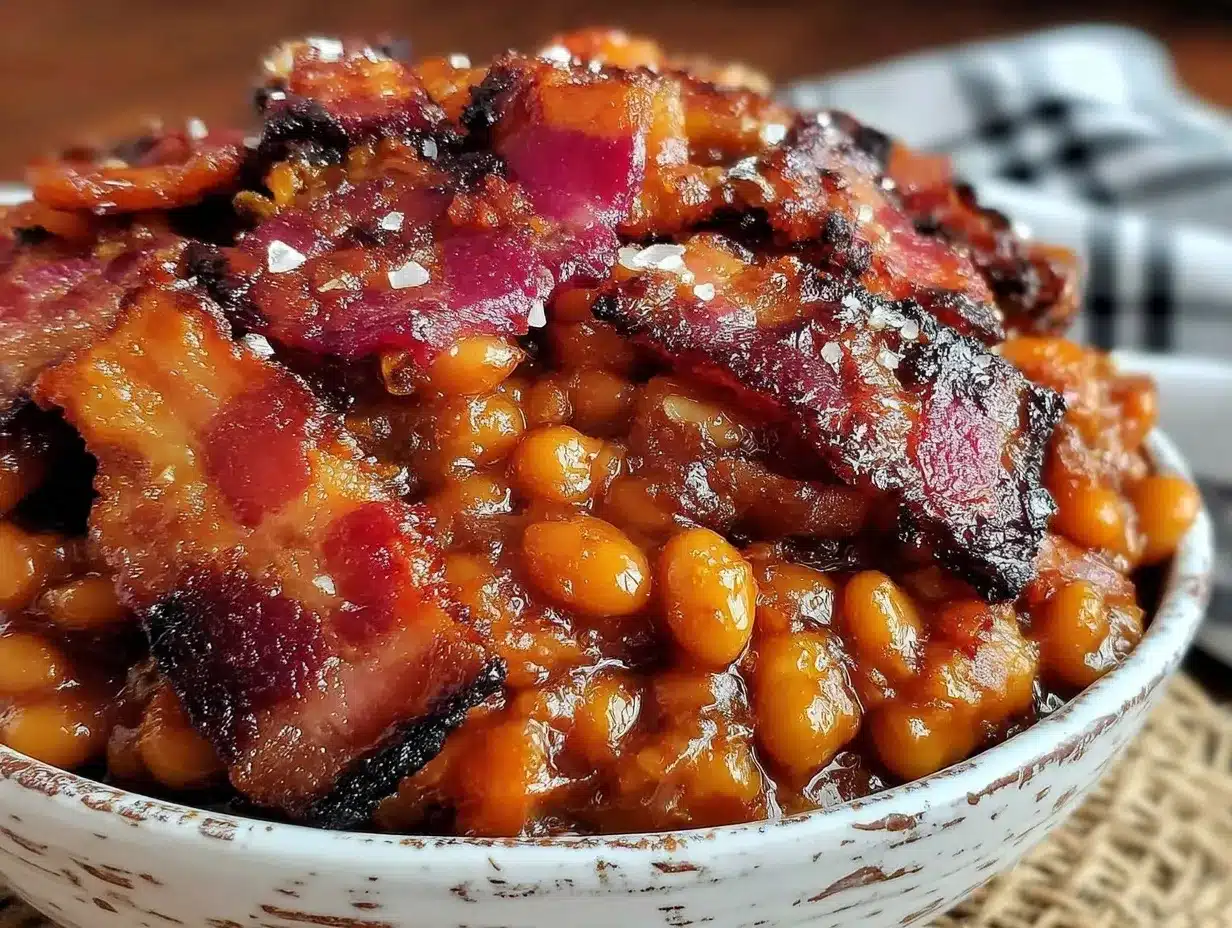 baked beans with bacon and brown sugar preparation steps