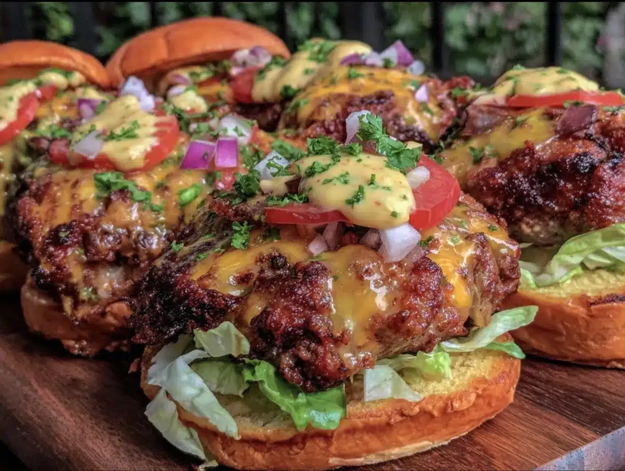 Blackstone griddle smash burgers preparation steps