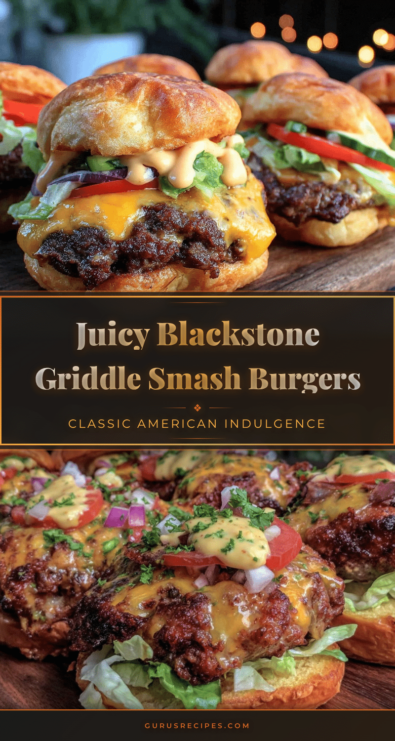 Blackstone griddle smash burgers recipe