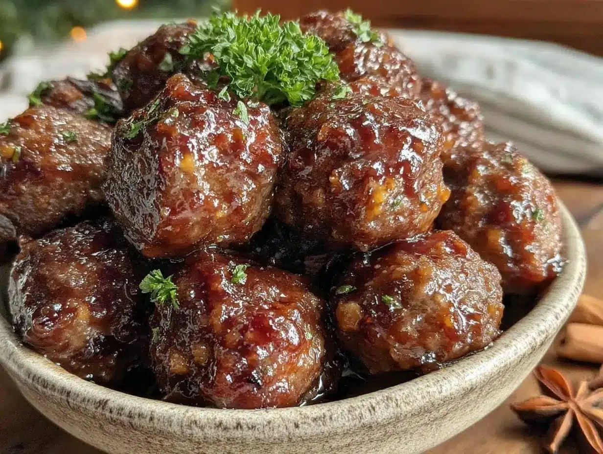 bourbon glazed meatballs preparation steps