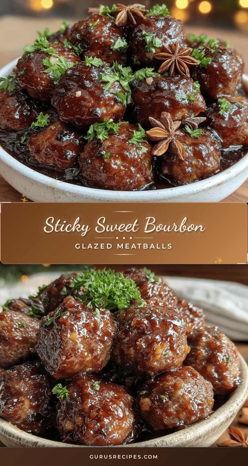 bourbon glazed meatballs recipe