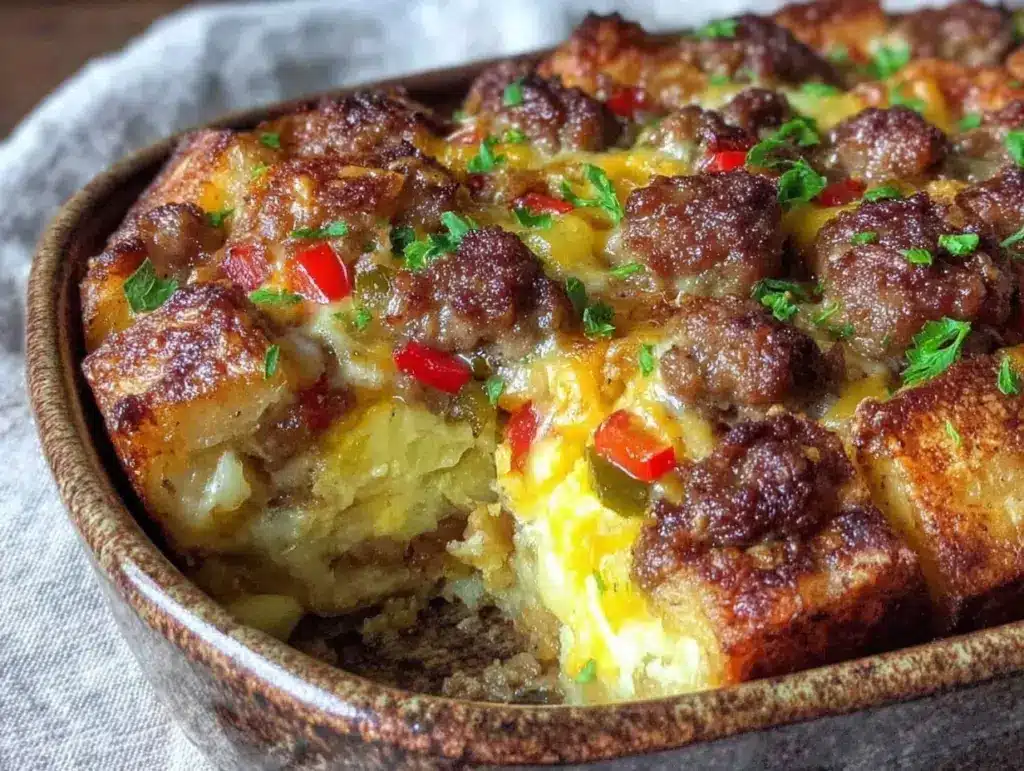breakfast potato casserole - featured image