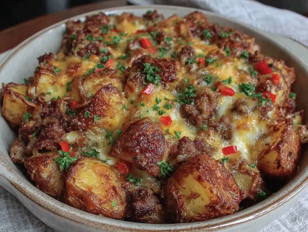 breakfast potato casserole preparation steps