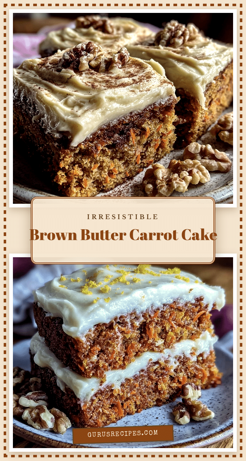 brown butter carrot cake recipe