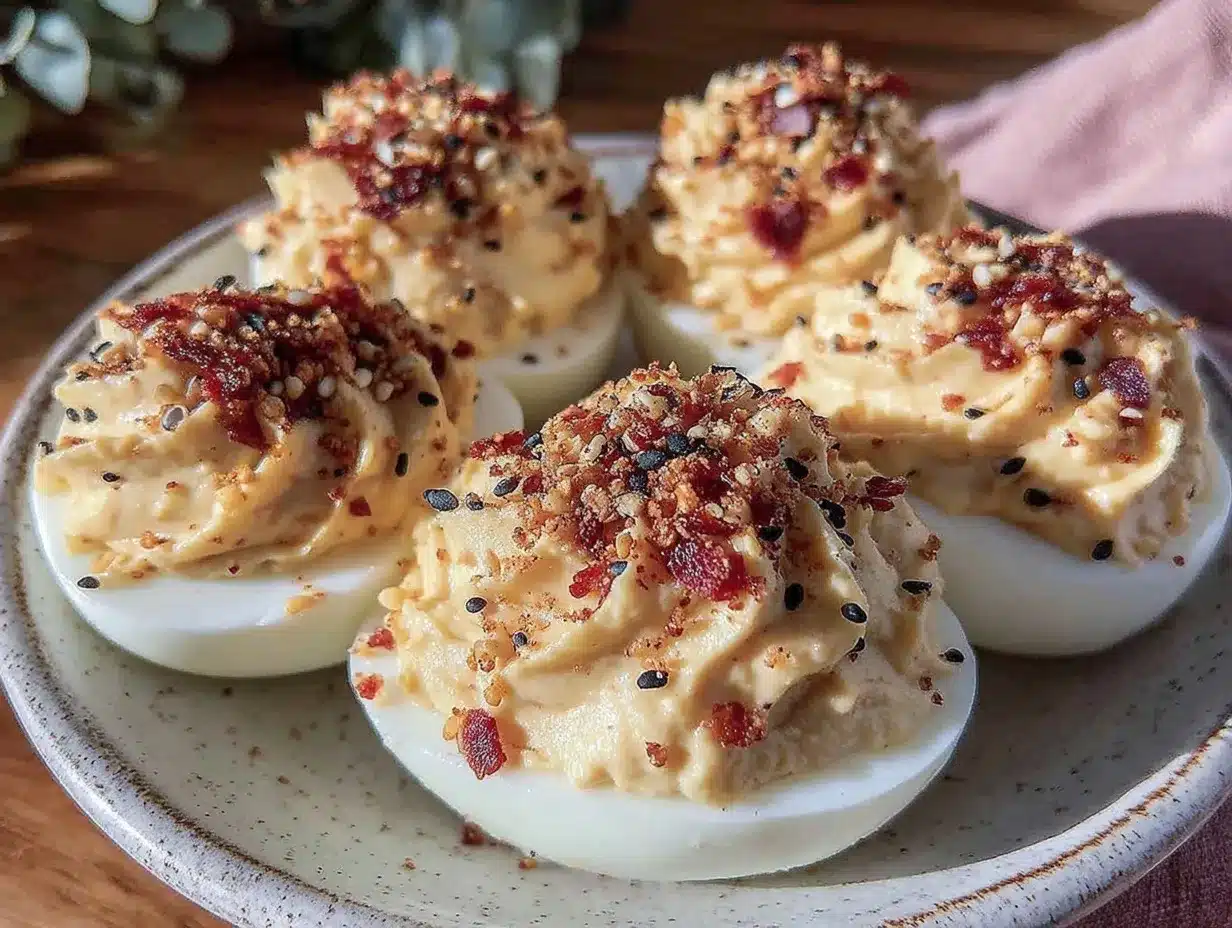 brown butter deviled eggs preparation steps