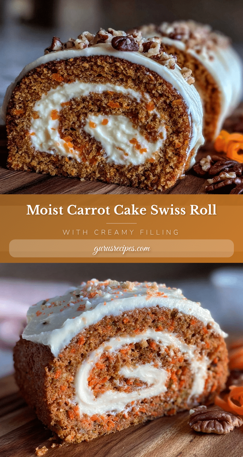 carrot cake Swiss roll recipe