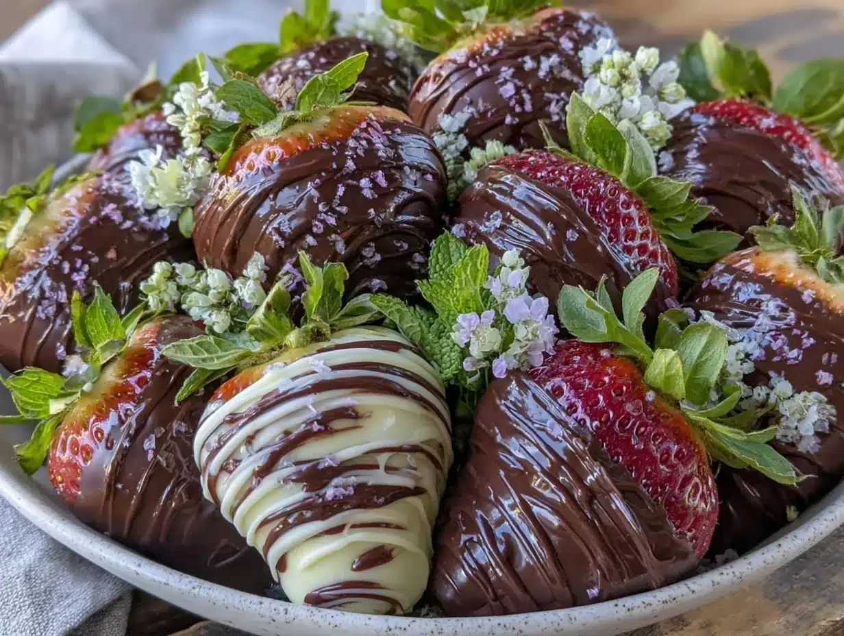 chocolate covered strawberry bouquet preparation steps