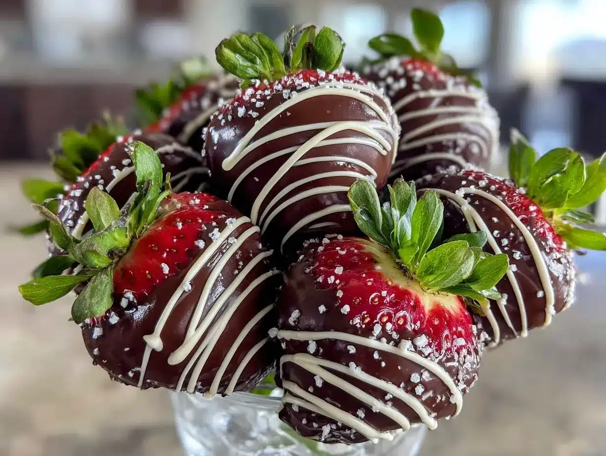 chocolate covered strawberry bouquet preparation steps