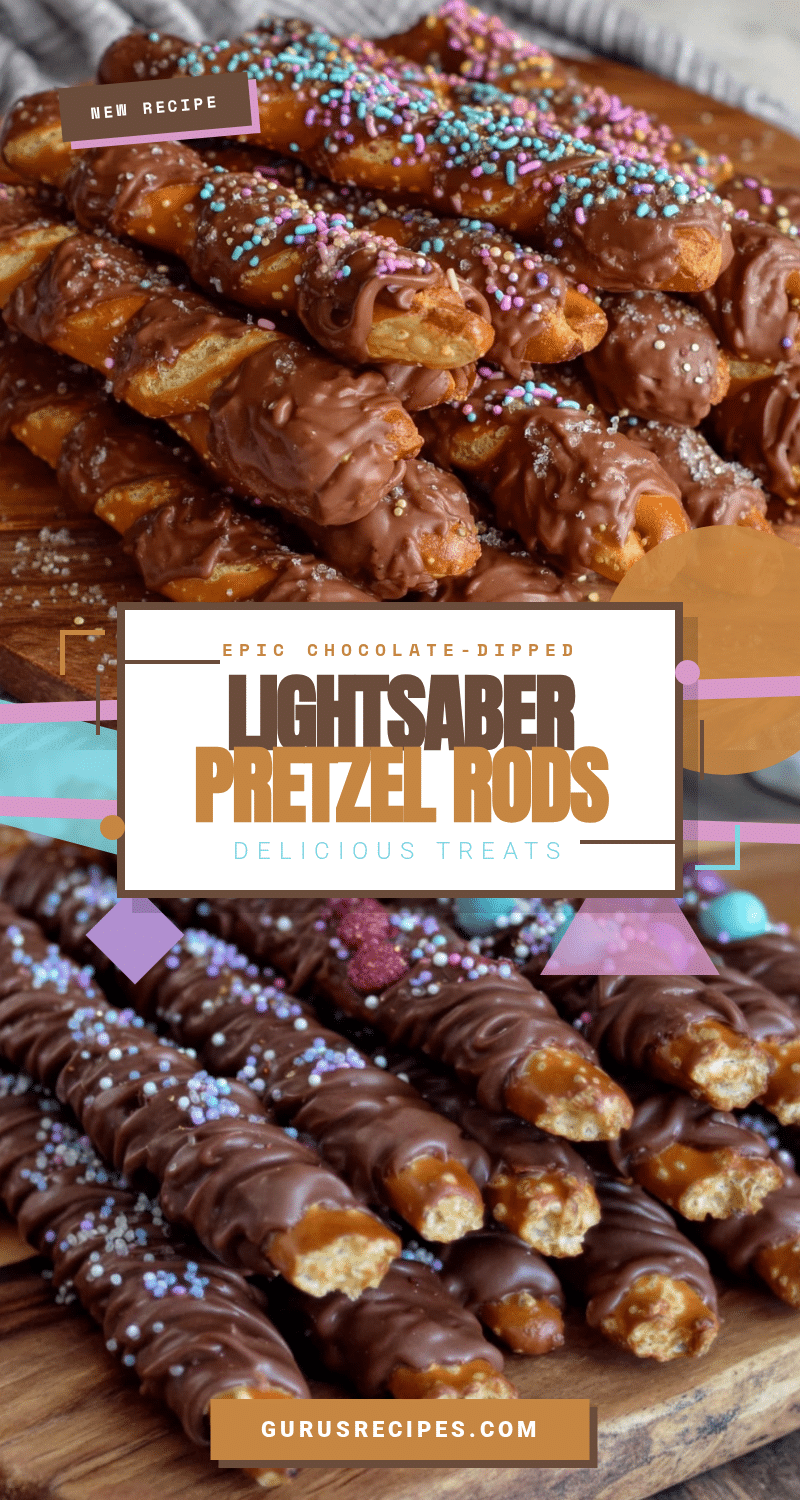 chocolate-dipped lightsaber pretzel rods recipe