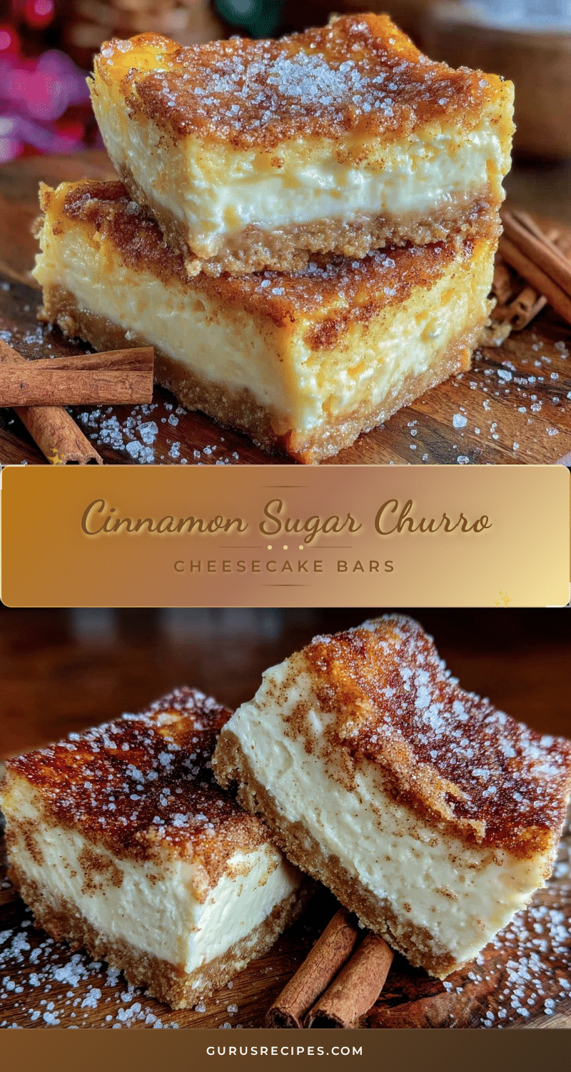 churro cheesecake bars recipe