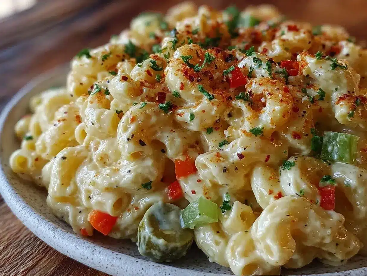 classic creamy old-fashioned macaroni salad recipe preparation steps