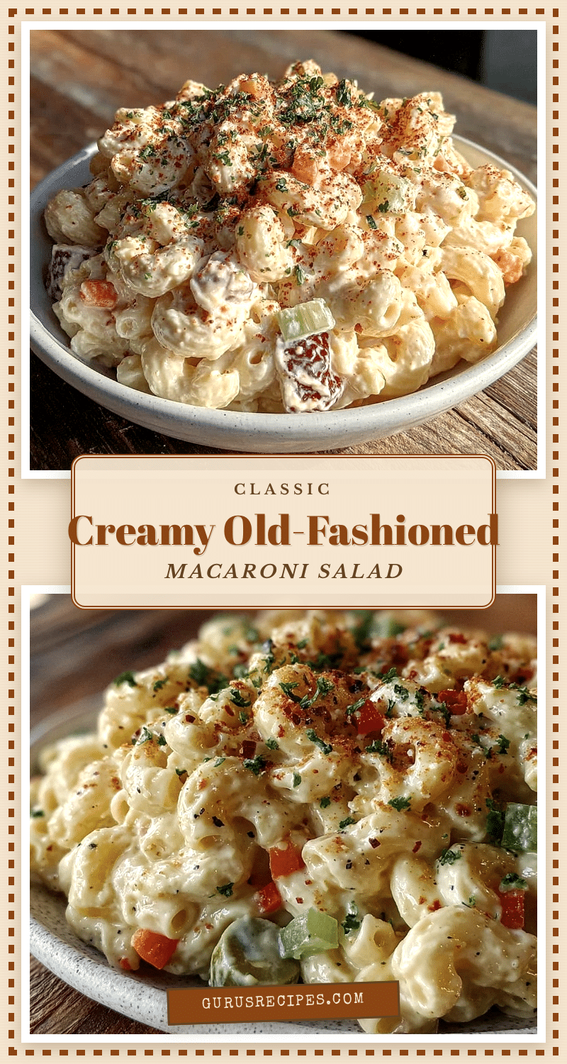 classic creamy old-fashioned macaroni salad recipe recipe