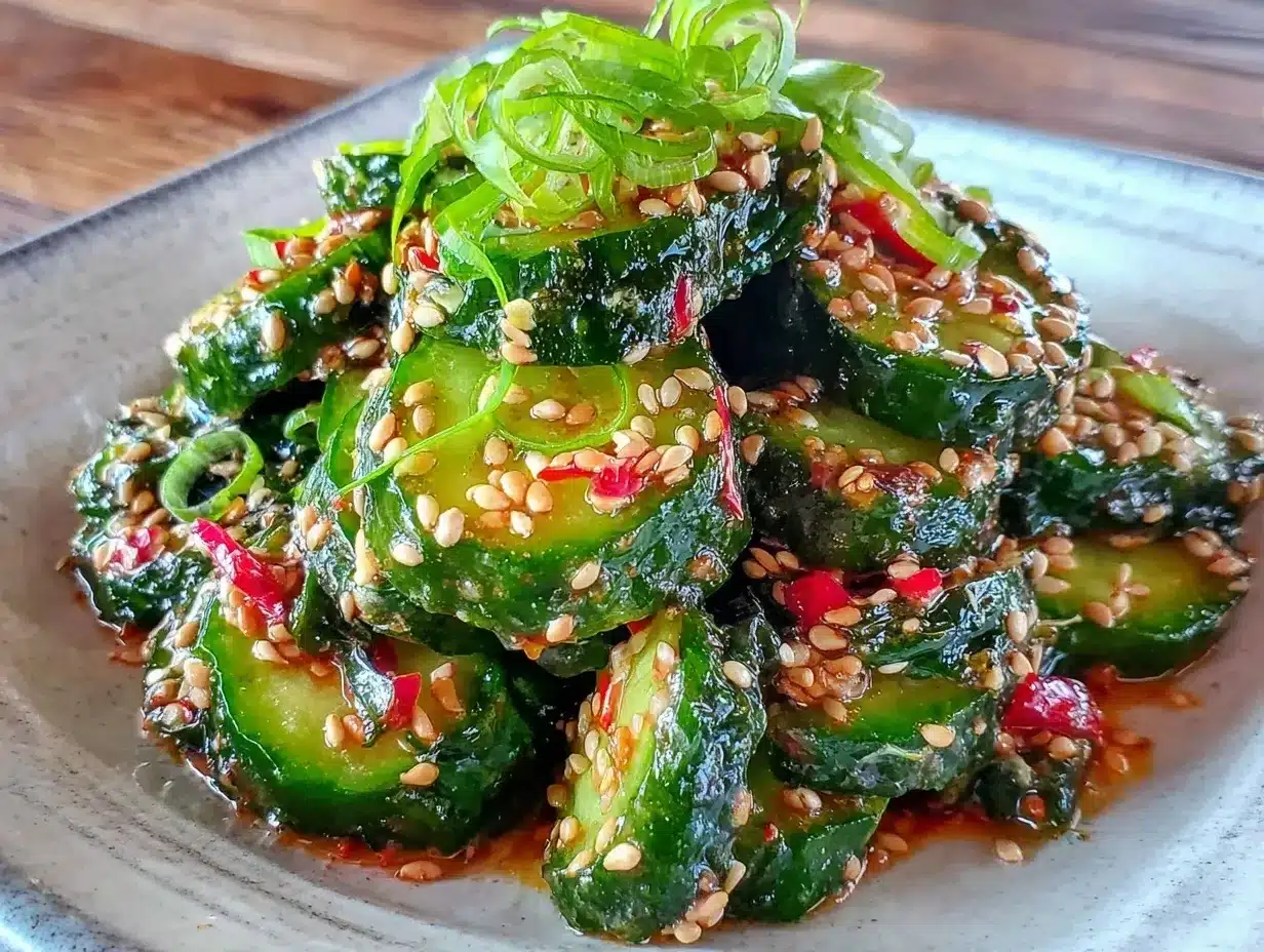 creamy asian cucumber salad preparation steps