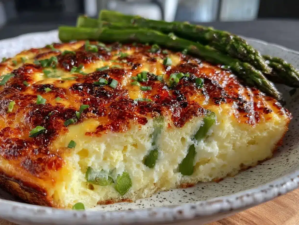 creamy asparagus and gruyère breakfast casserole preparation steps