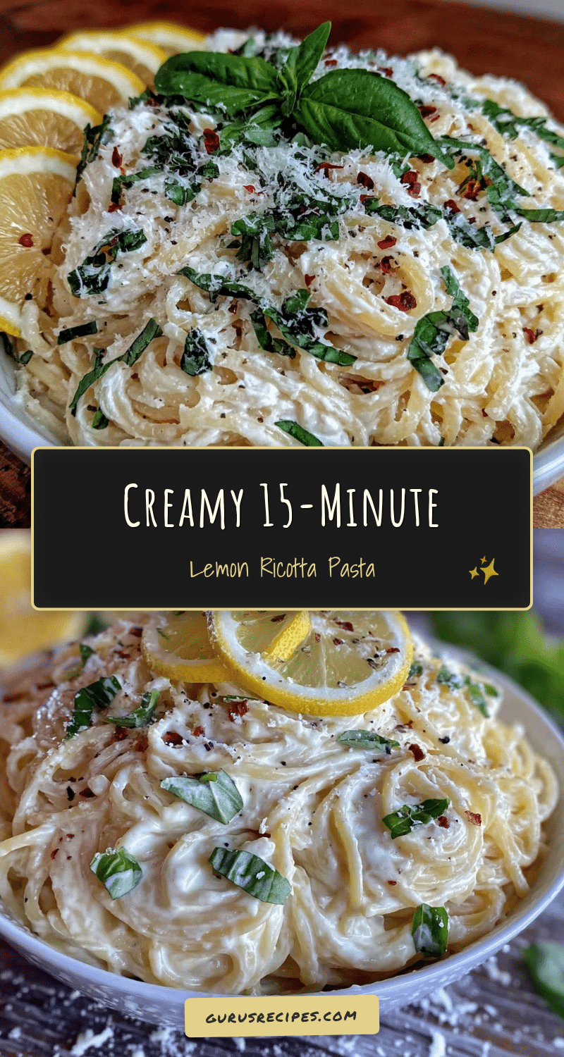 creamy lemon ricotta pasta recipe