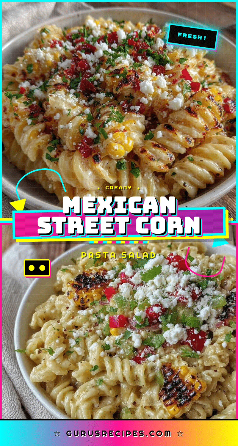 creamy mexican street corn pasta salad recipe