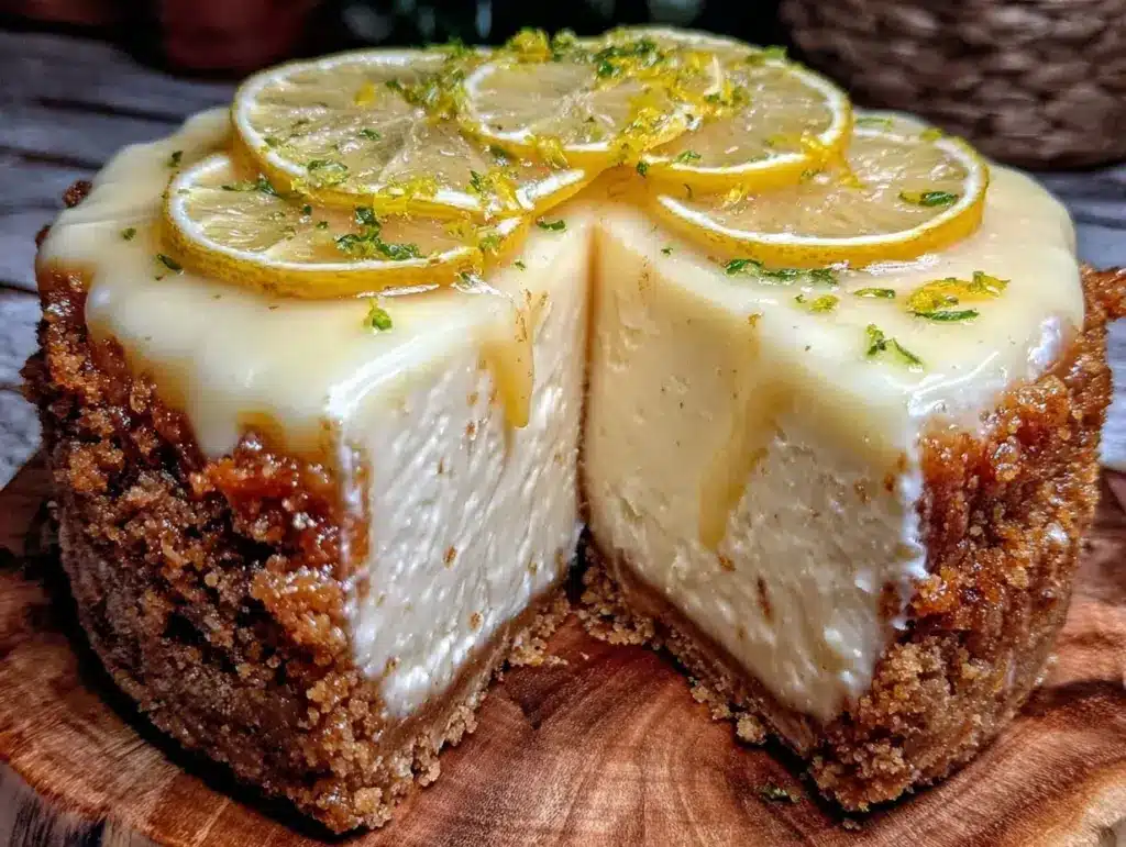 creamy no-bake frozen lemon pie - featured image