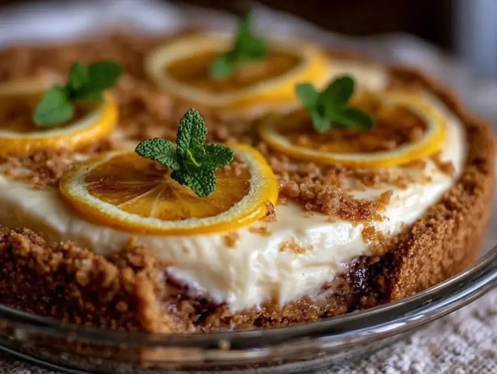 creamy no-bake lemonade pie - featured image