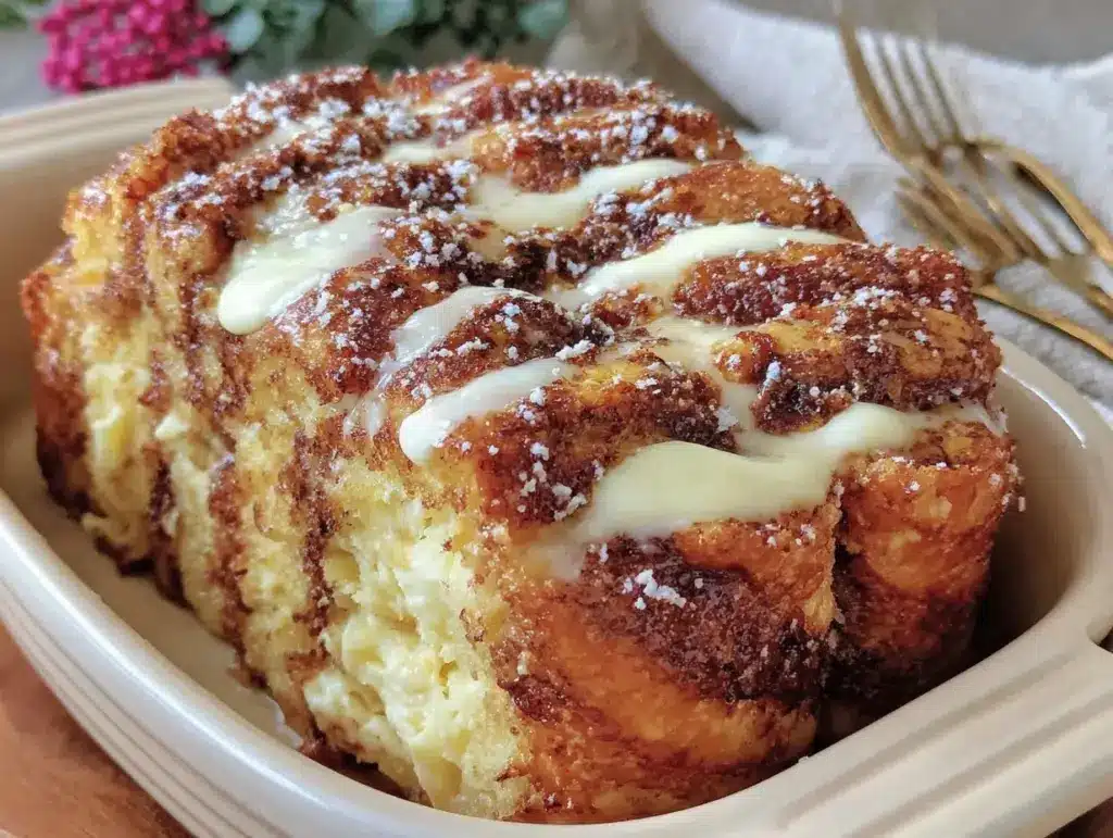 creamy overnight french toast bake - featured image