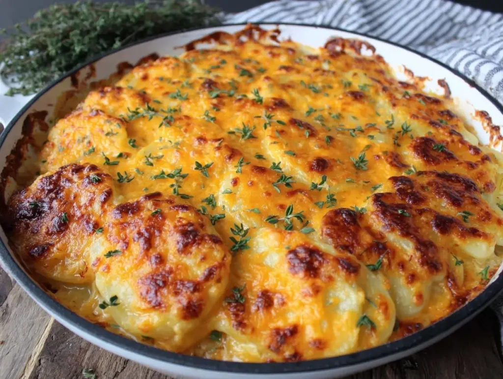 creamy scalloped potatoes - featured image