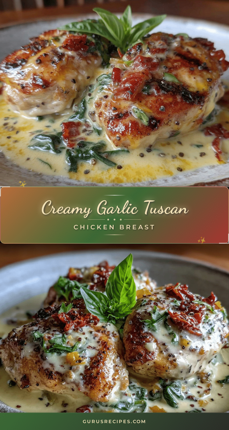 creamy tuscan chicken breast recipe