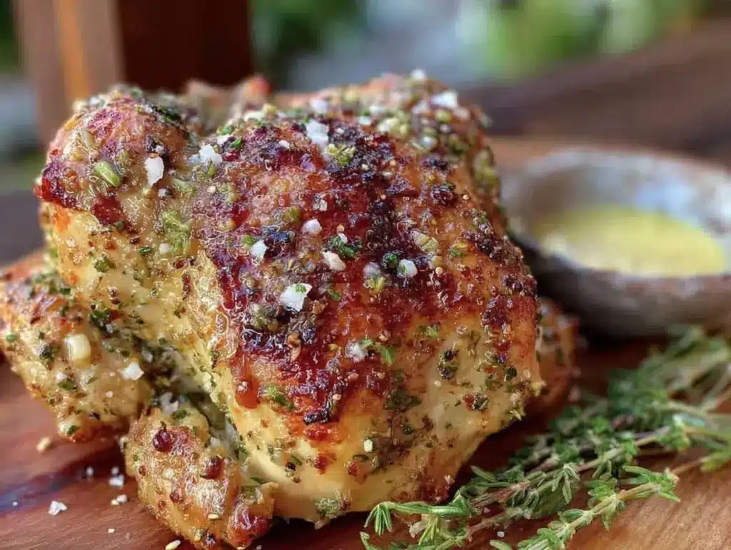 crispy beer can chicken - featured image